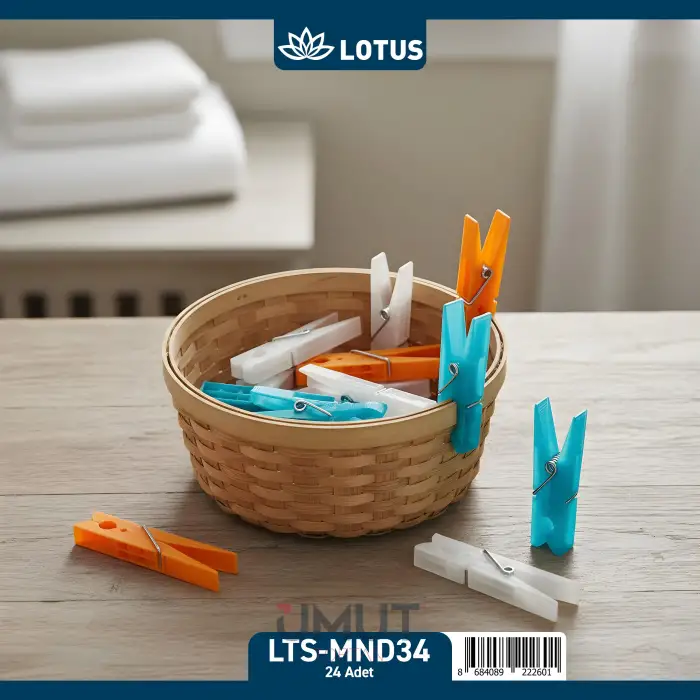 LOTUS SİLİKON MANDAL 24 LÜ LTS-MND34