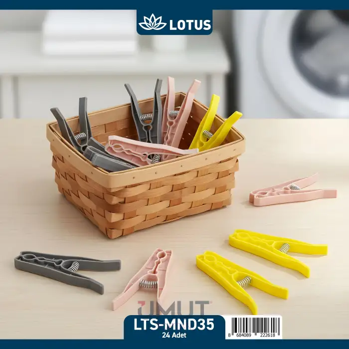LOTUS SİLİKON MANDAL 24 LÜ LTS-MND35