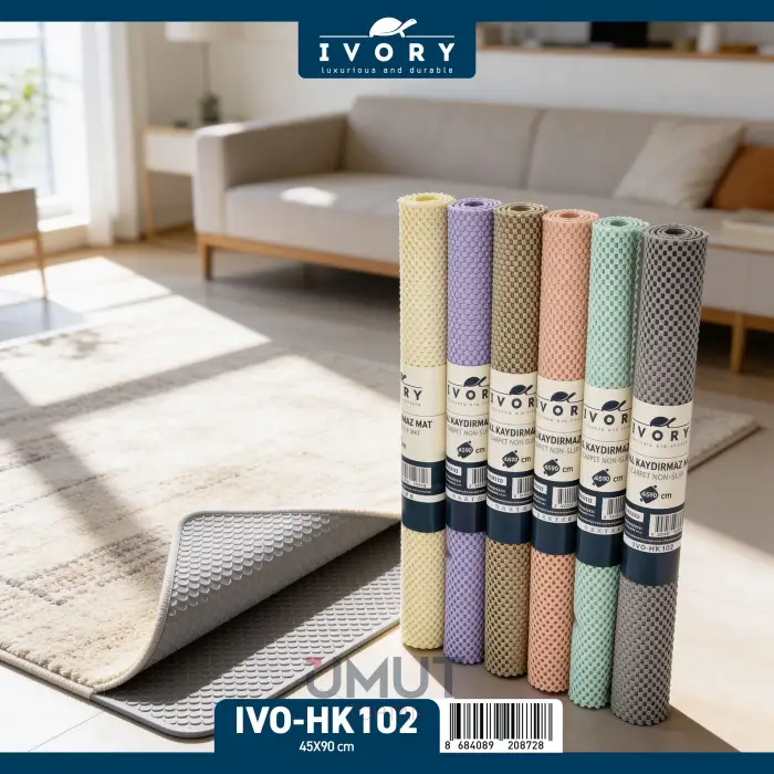 IVORY HALI KAYDIRMAZ 45X90 CM IVO-HK102(PKT-12 Lİ)