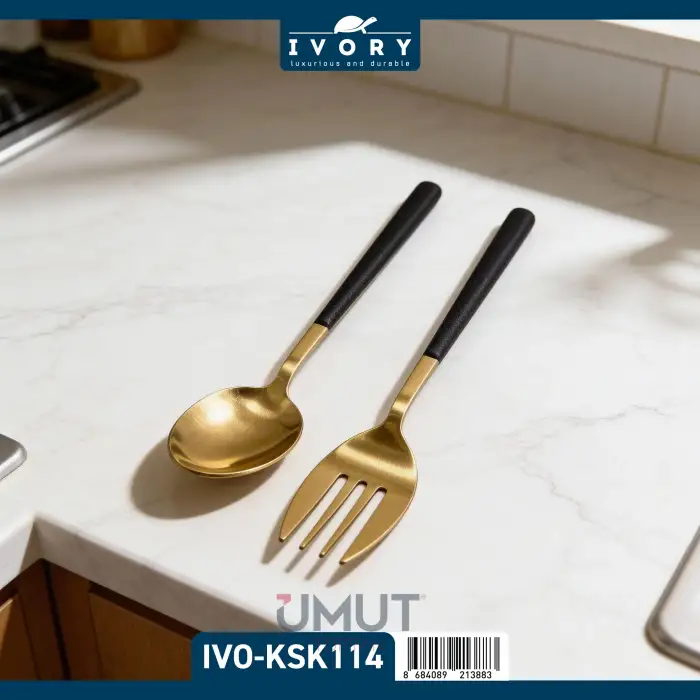 IVORY ÇATAL KAŞIK TAKIMI GOLD IVO-KSK114