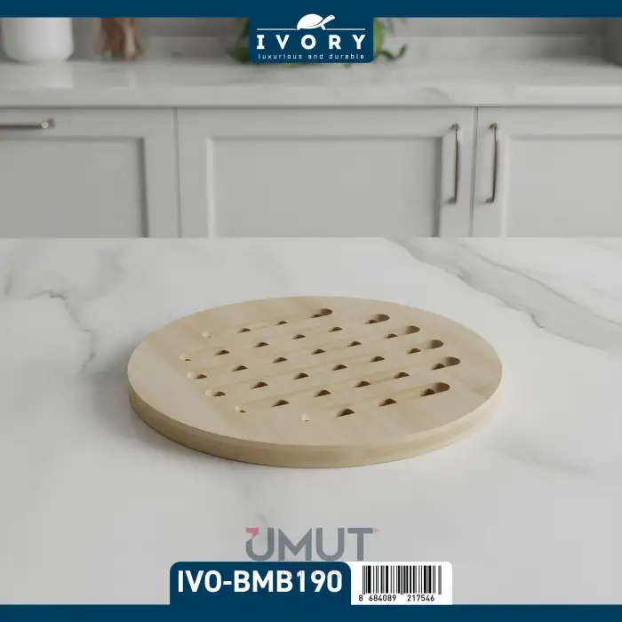IVORY BAMBU NİHALE LÜKS YUVARLAK IVO-BMB190