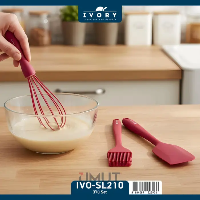 IVORY SİLİKON MUTFAK SETİ 3 LÜ IVO-SL210