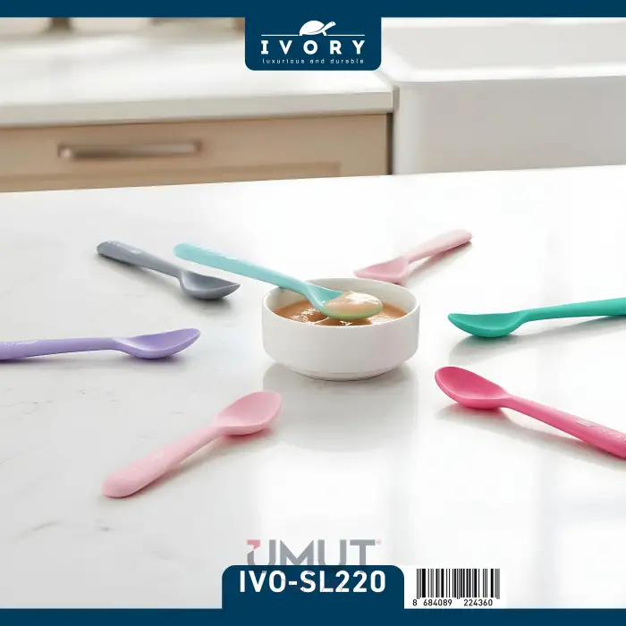 IVORY SİLİKON MAMA KAŞIĞI 2 Lİ IVO-SL220