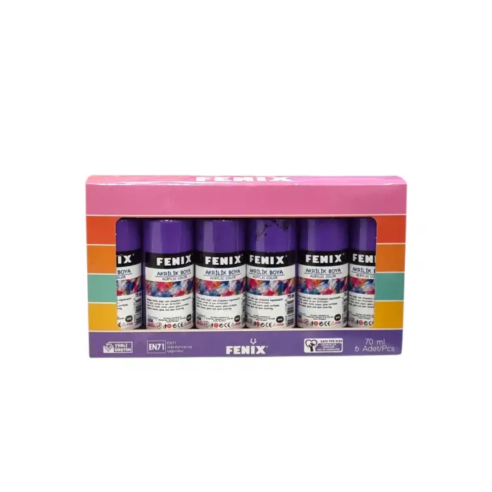FENİX AKRİLİK BOYA 75 ML (PKT-6 LI)