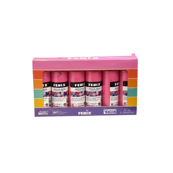 FENİX AKRİLİK BOYA 75 ML (PKT-6 LI)