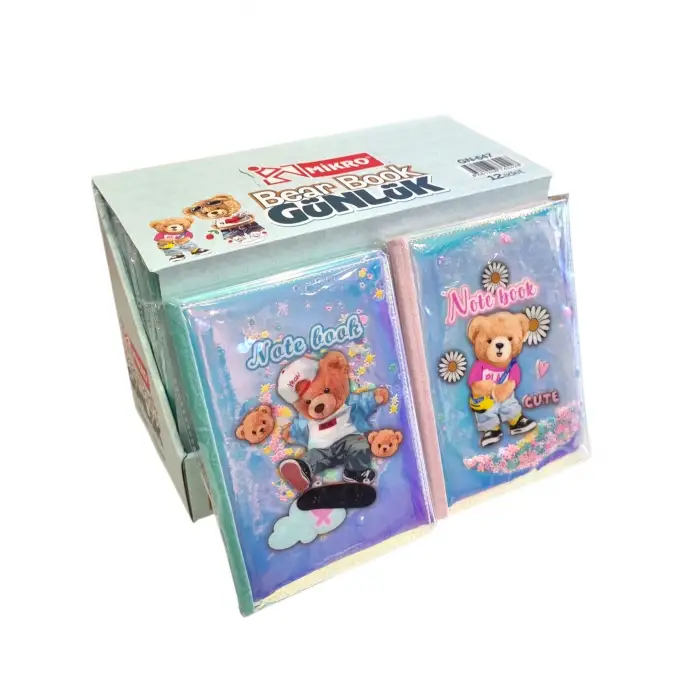 MİKRO BEAR BOOK GÜNLÜK GN-647 (PKT-12 Lİ)
