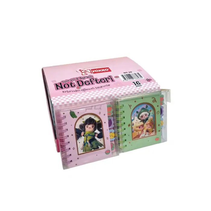 MİKRO DREANPOP SPİRALLİ  AYRAÇLI NOT DEFTERİ NT-20