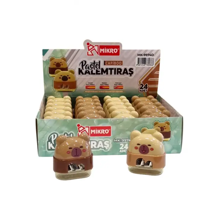 MİKRO CAPİBOO ÇİTFLİ KALEMTIRAŞ MK-9974D (PKT-24)