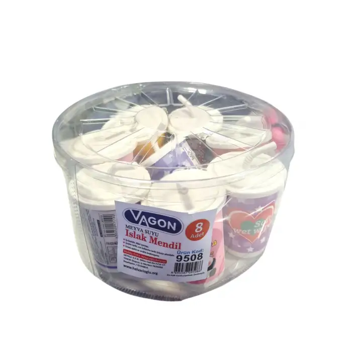 VAGON ISLAK MENDİL DONDURMA 9508 (PKT-8 Lİ)