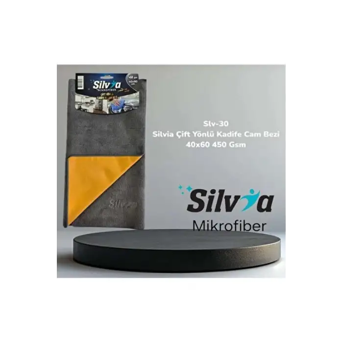 SİLVİA MİKROFİBER TEMİZLİK BEZİ ÇİFT YÖNLÜ 40X60 SLV-30
