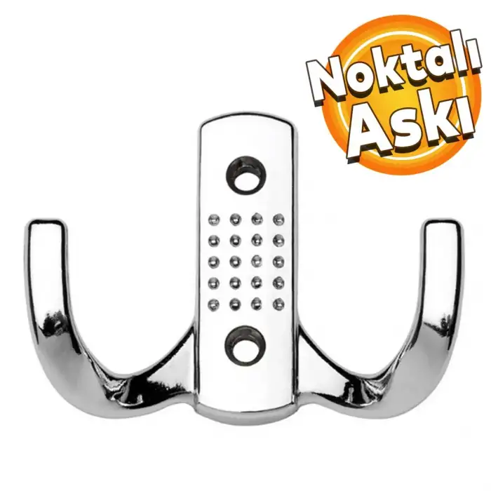 BUL-MAX VESTİYER ASKI NOKTALI KROM BMX-3116(PK-10-KT-100LÜ)