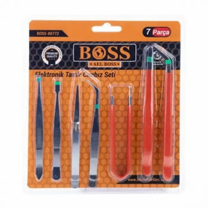 BOSS ELEKTRONİK TAMİR CIMBIZ SETİ 7 PARÇA 80772