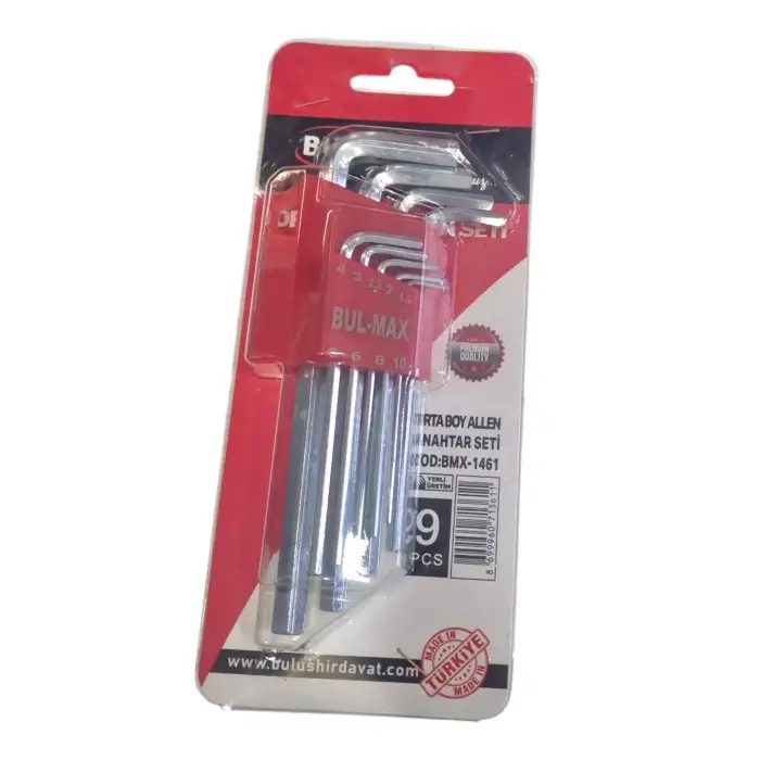 BUL-MAX ALYAN ANAHTAR SETİ 180MM 9 PARÇA BMX-1461