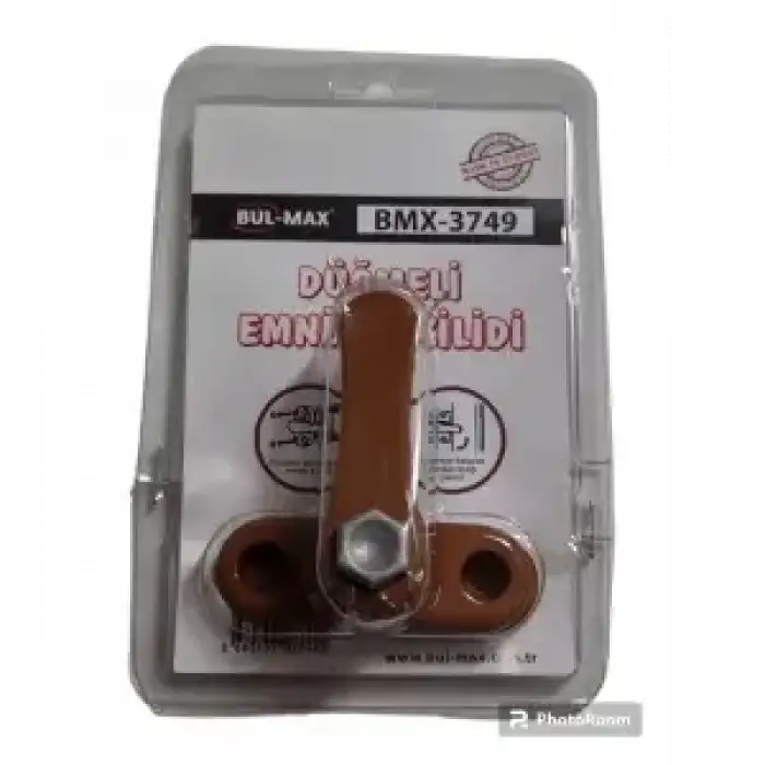 BUL-MAX EMNİYET KİLİDİ PİMAPEN DÜĞMELİ KAHVE 3749