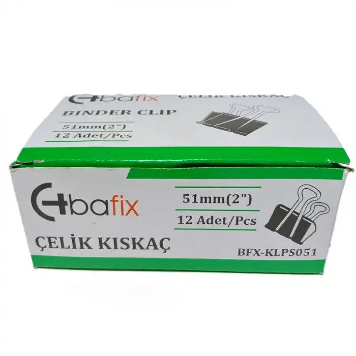 BAFİX ÇELİK KISKAÇ 51 MM KLPS051 (PKT-12Lİ)