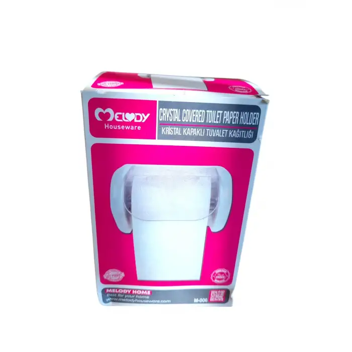 MELODY HOME KRİSTAL KAPAKLI WC KAĞITLIĞI M-006