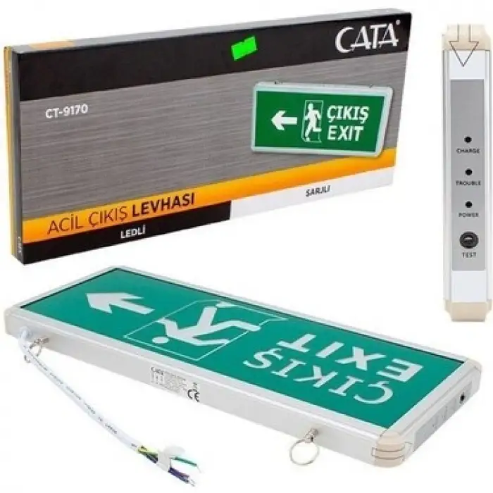 CATA ACİL ÇIKIŞ LEVHASI 3W LEDLİ CT-9170