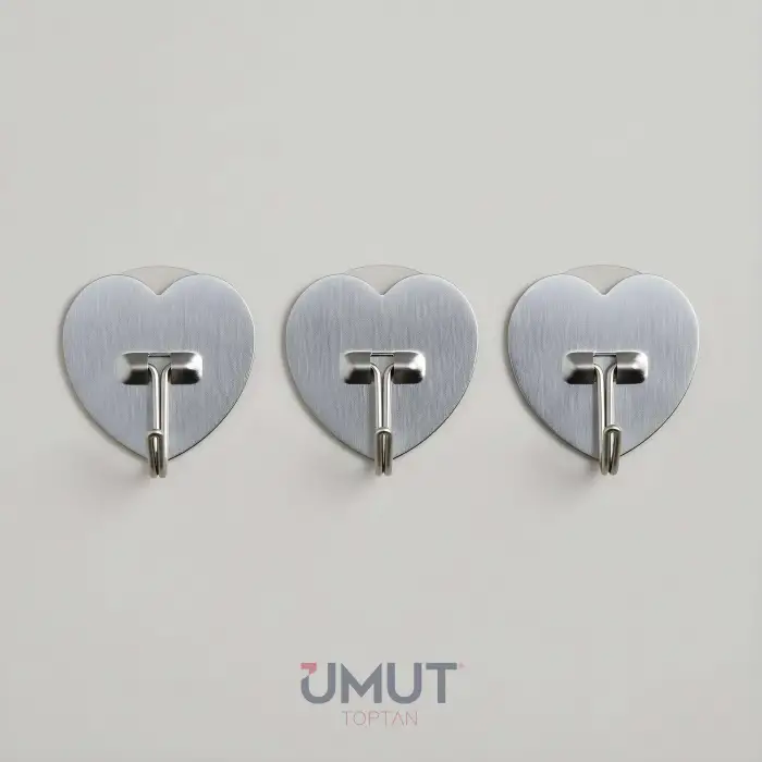 IVORY YAPIŞ.ASKI ÜÇLÜ METAL KALP IVO-ASK128