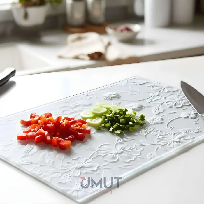 IVORY CAM KESİM PANOSU ÇİÇEK DES.25X35 CM CAM-159