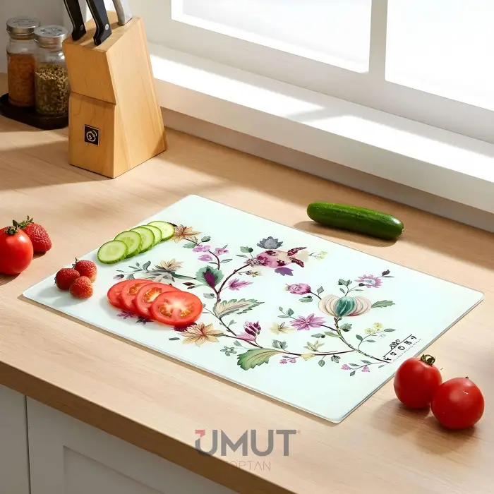 IVORY CAM KESİM PANOSU ÇİÇEK DES.25X35 CM CAM-159