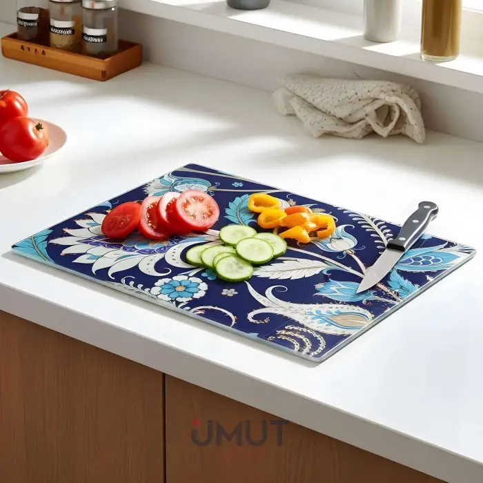 IVORY CAM KESİM PANOSU ÇİÇEK DES.25X35 CM CAM-159