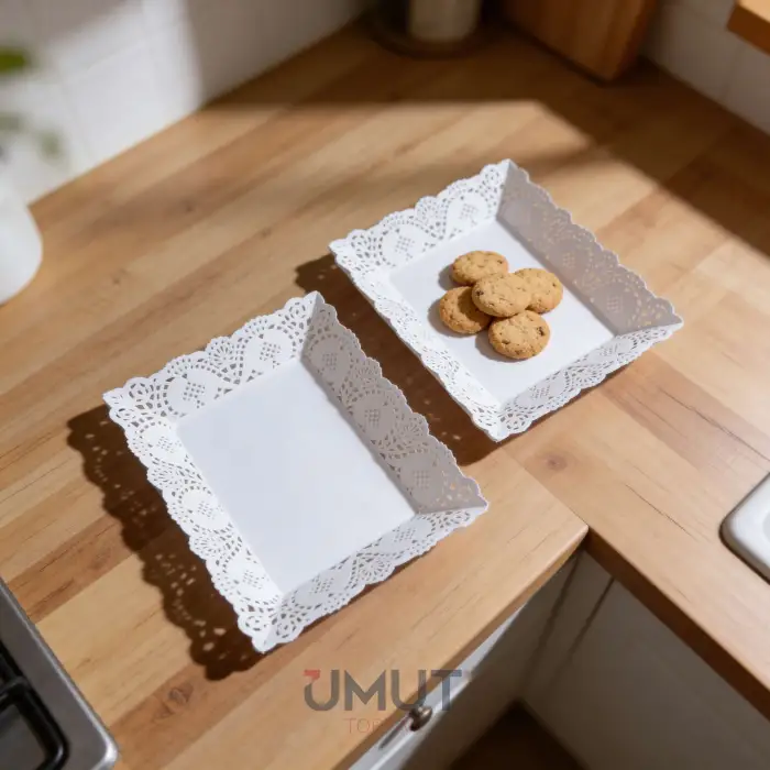 IVORY KAĞIT DANTEL SUNUMLUK KARE 16X23CM IVO-CK112