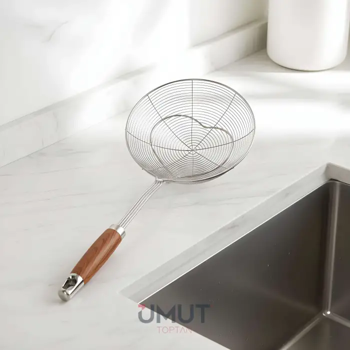 IVORY AKASYA SAPLI ÇELİK KEVGİR 14 CM IVO-KVG113