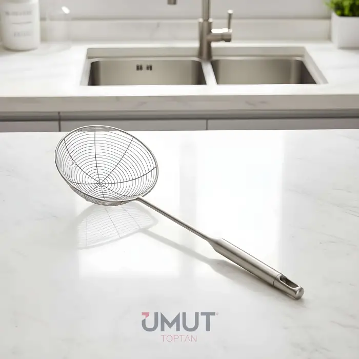 IVORY AKASYA SAPLI ÇELİK KEVGİR 14 CM IVO-KVG113