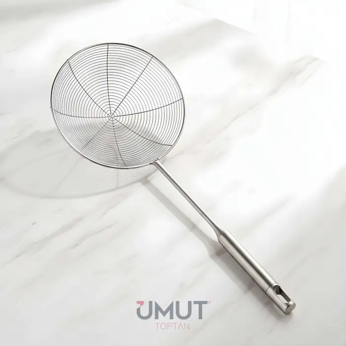 IVORY METAL SAPLI ÇELİK KEVGİR 18 CM IVO-KVG118