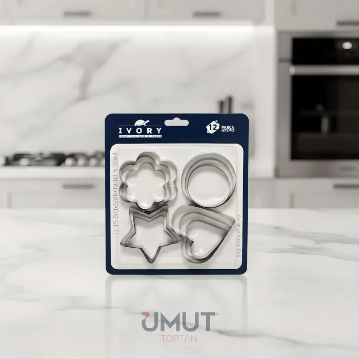 IVORY KURABİYE KALIBI SETİ 12 PARÇA IVO-PST205