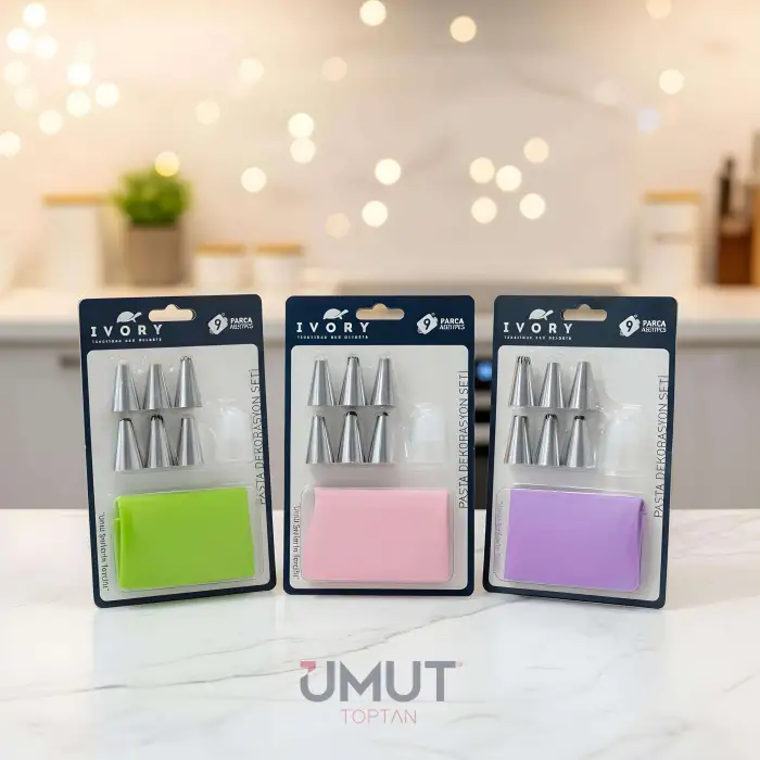 IVORY PASTA DEKORASYON SETİ 9 PARÇA IVO-PST282