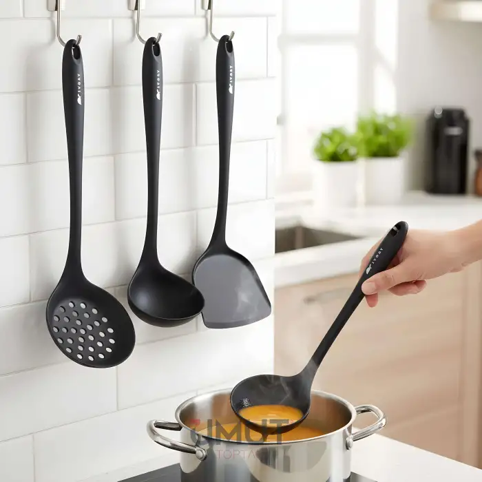 IVORY SİLİKON MUTFAK SETİ JUMBO 3 LÜ IVO-SL215