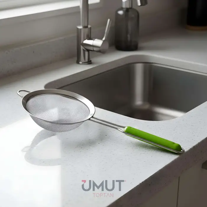 IVORY PLASTİK SAPLI SÜZGEÇ ÇELİK 18 CM SZG-226