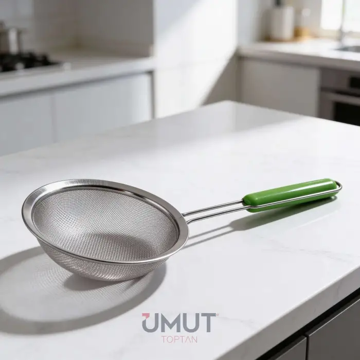 IVORY PLASTİK SAPLI SÜZGEÇ ÇELİK 16 CM SZG-228