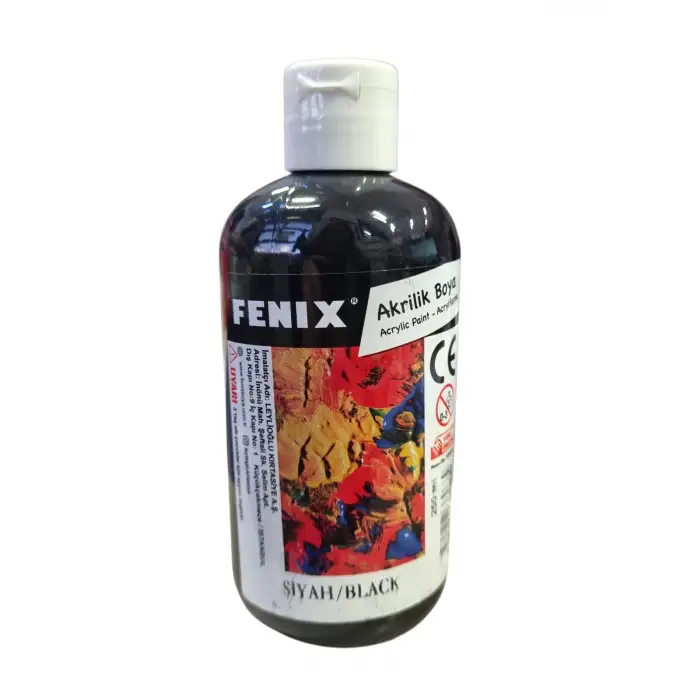 FENİX SİYAH AKRİLİK BOYA 250 ML