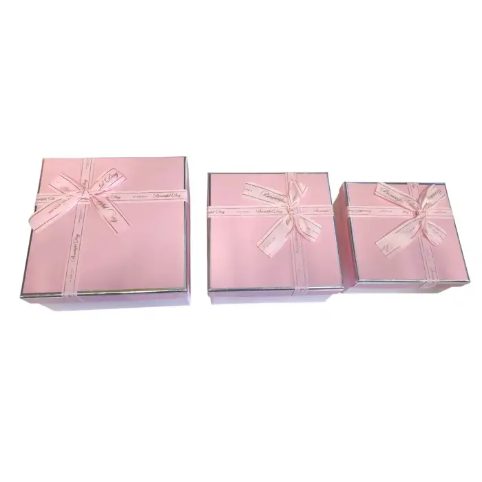 BELLA HEDİYE KUTUSU KARE KARMA 3 LÜ SET K-1148