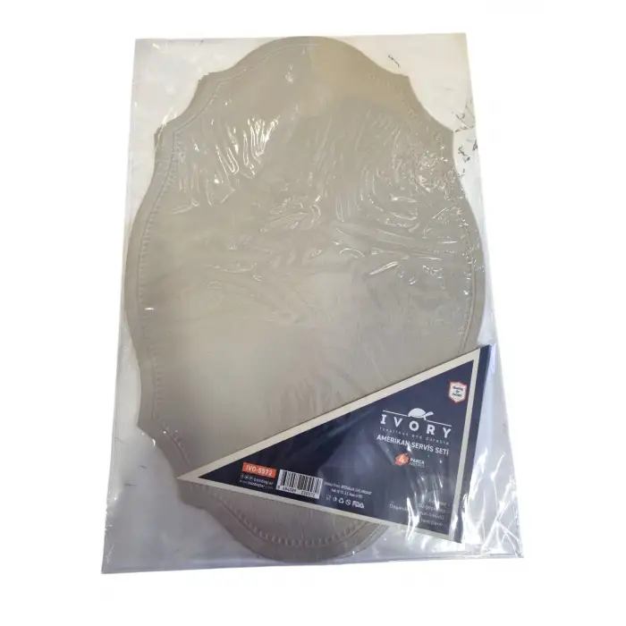 IVORY AMERİKAN SERVİS SETİ MAT 4 LÜ IVO-5572