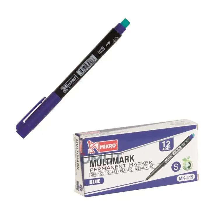 MİKRO PERMANENT-CD-KALEMİ SİLGİLİ -S- MAVİ MK-419