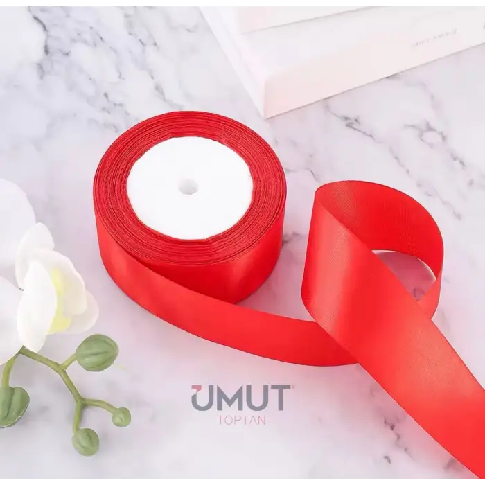 Saten Kurdele 3Cm Kırmızı K3475