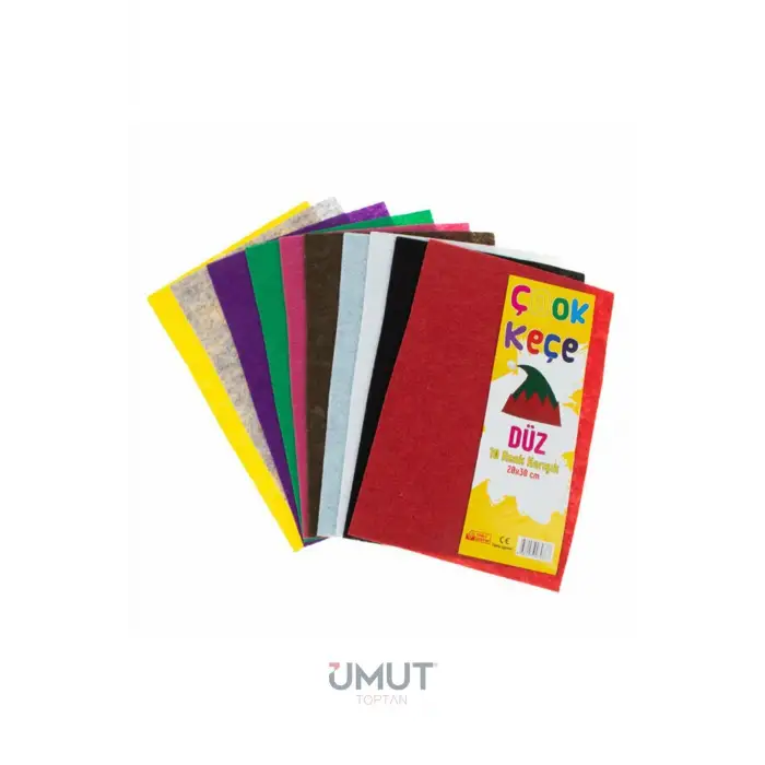 ÇOOK SARI KEÇE DÜZ A4 20X30 CM 10 RENK