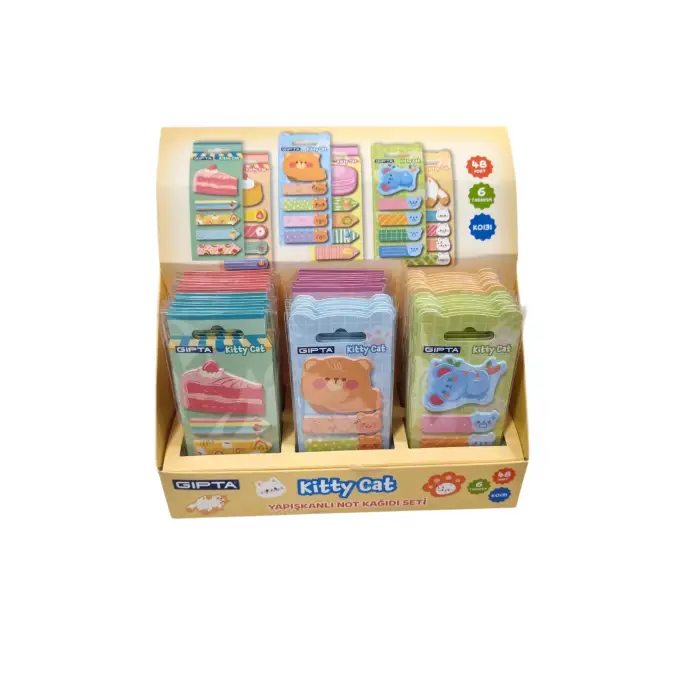 GIPTA YAPIŞKAN NOT KAĞIDI SETİ K-0131 (PKT-48Lİ)