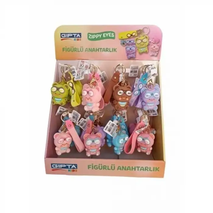 GIPTA ZIPPY EYES SİLİKON ANAHTARLIK (ST-48 Lİ )