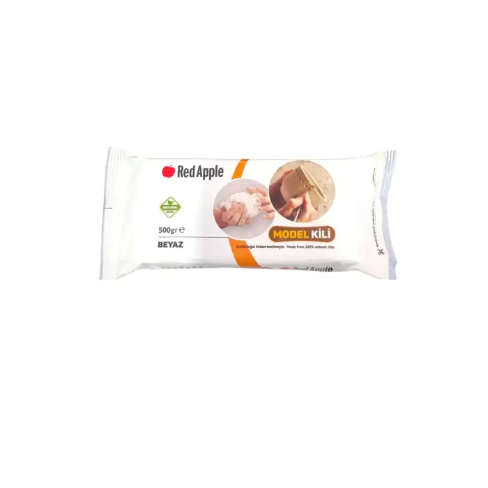 RED APPLE SERAMİK KİL HAMURU 500 GR BEYAZ RKL-500B