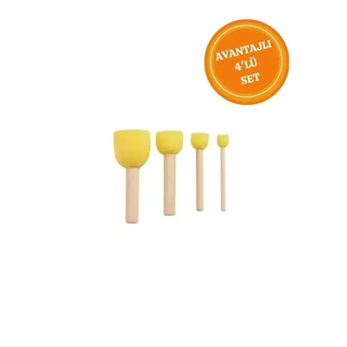 PONPON SÜNGER SETİ 4 LÜ W-4M (PKT-12Lİ)
