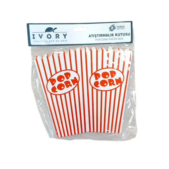 IVORY KRAFT PATLAMIŞ MISIR KESE KAĞIDI 8 Lİ CK-170