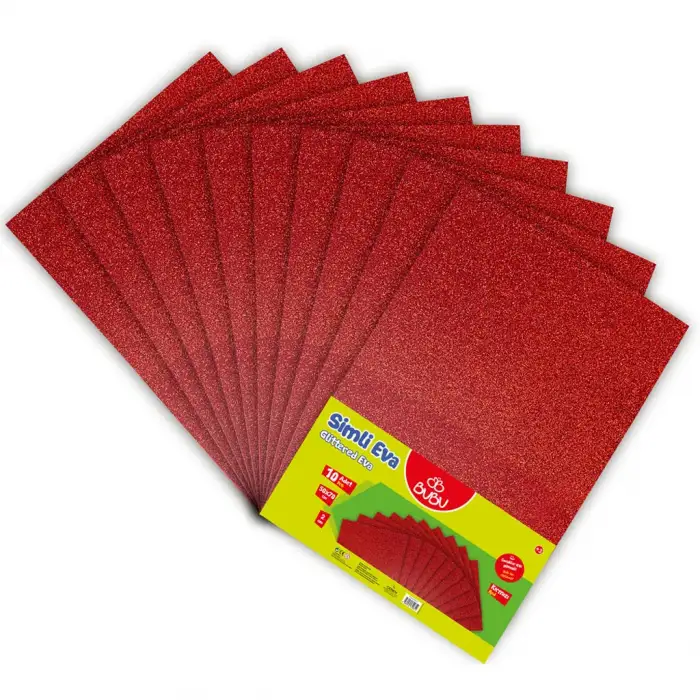 BU-BU 50x70 SİMLİ KIRMIZI EVA 10 LU EV-0017