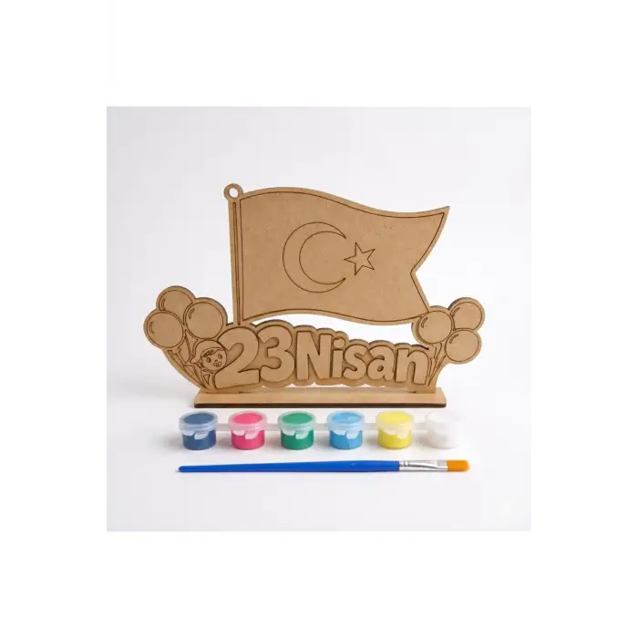 23 NİSAN BOYAMA SETİ MDF