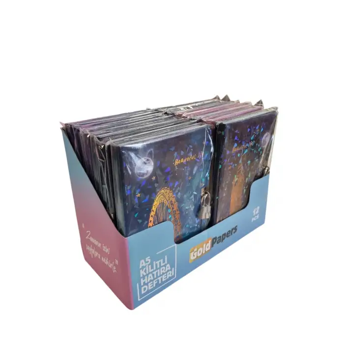 KİLİTLİ HATIRA DEFTERİ MRB-2230C (PKT-12 Lİ )