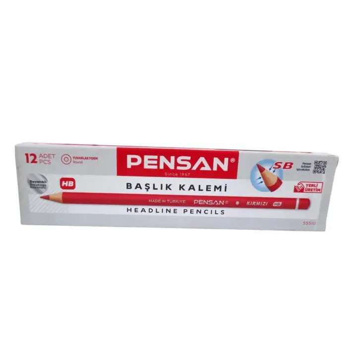 PENSAN EKONOMİK BAŞLIK KIRMIZI KALEM 055510 (PK-12)