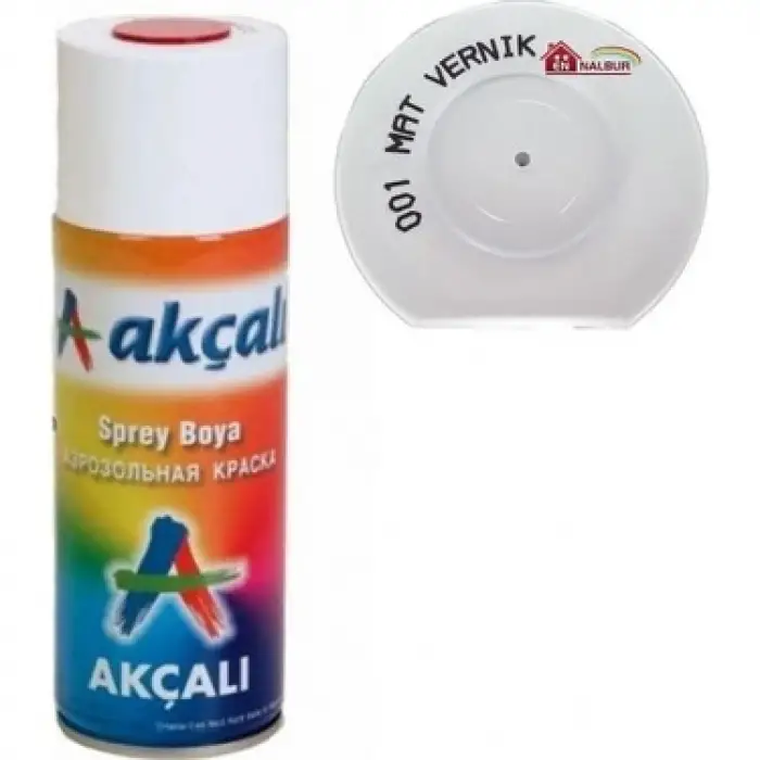 AKÇALI SPREY PARLAK MAT VERNİK 400 ML 001